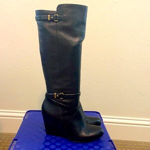 Coach wedge boots - size 8